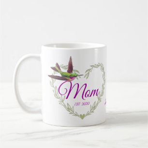 Cute Mom Heart Hummingbird Coffee Mug