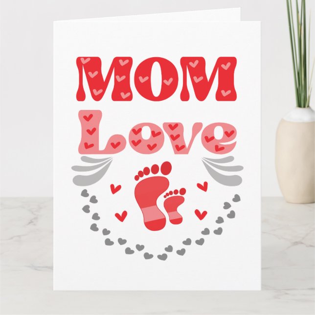 Cute Mom Love Card (Front)
