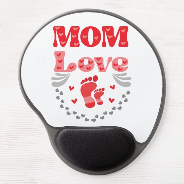 Cute Mom Love Gel Mouse Pad (Front)