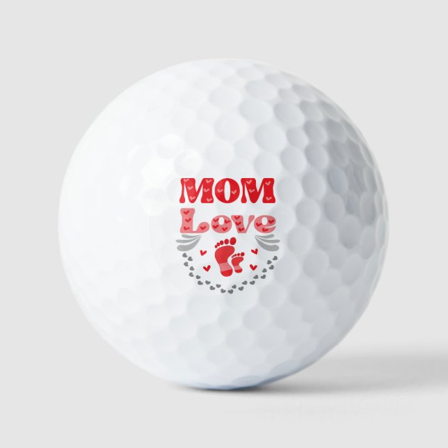 Cute Mom Love Golf Balls (Front)