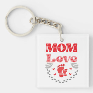 Cute Mom Love Keychain