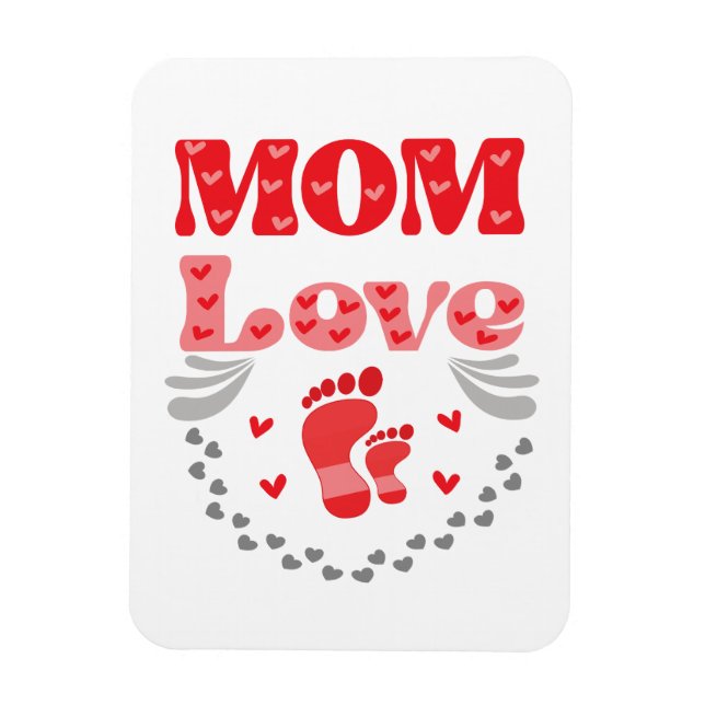 Cute Mom Love Magnet (Vertical)
