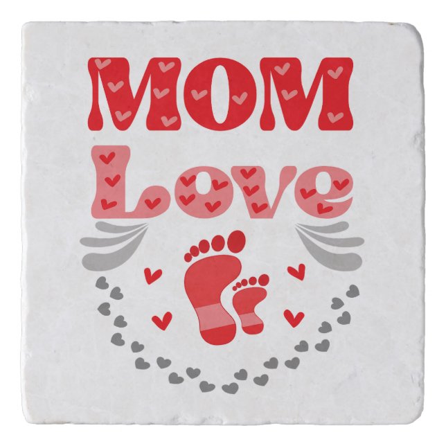 Cute Mom Love Trivet (Front)