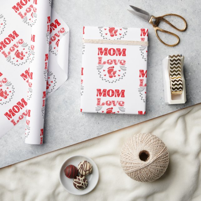 Cute Mom Love Wrapping Paper (Crafts)
