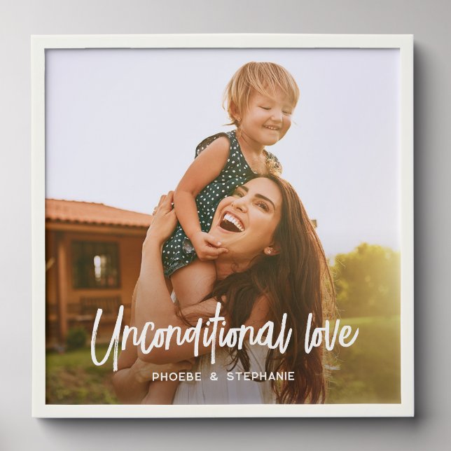 Cute Mom Photo Keepsake Custom Peel And Stick Photo Tile (Front Set)