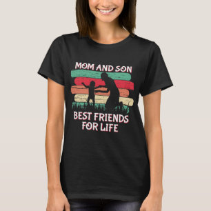 Cute Mom Son best friends word art T-Shirt