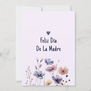 Cute Mom Spanish Printable Happy Mothers Day Card