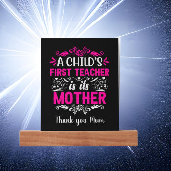 Cute Mom Thank You Teacher Word Art Picture Ledge by DoodlesHolidayGifts at Zazzle
