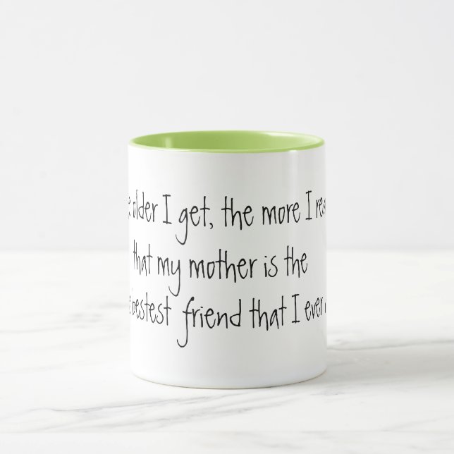 cute mom the best friendmother's day mug gift idea (Center)