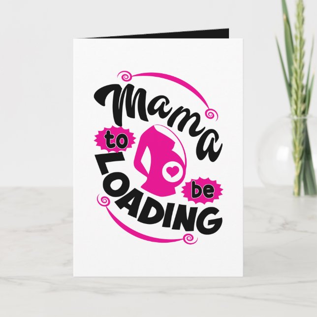 Cute Momma making word art  Card (Front)