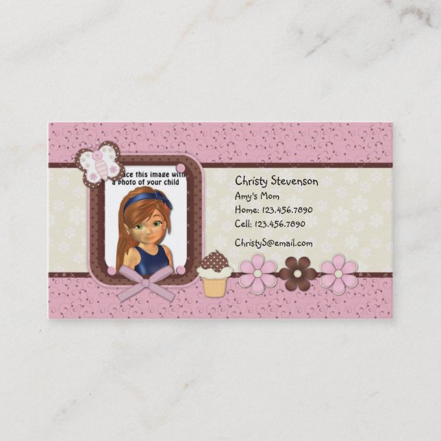 Cute Mommy Calling Card (Front)