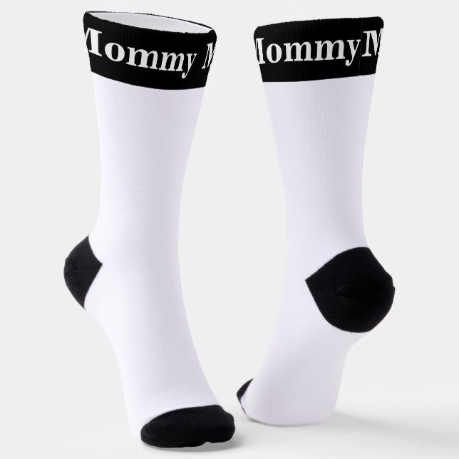 Cute Mommy Crew Socks (Angled)