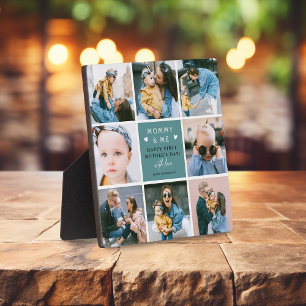 Cute 'Mommy & Me' Photo Collage 1st Mother's Day Plaque