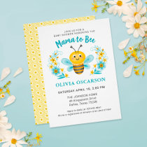 Cute Mommy to Bee Boy Baby Shower Invitation