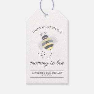 Cute Mommy to Bee Honey Baby Shower Favor Gift Tag