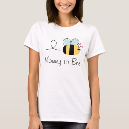 Cute Mommy To Bee Maternity Bumble Bee Tee