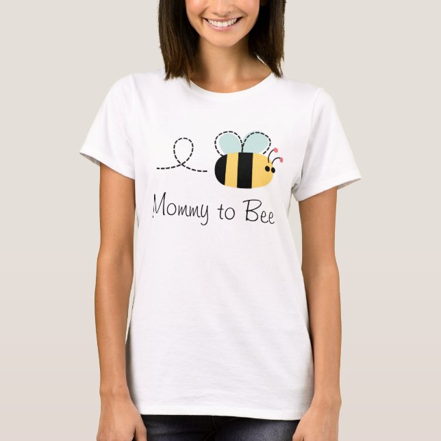 Cute mommy to bee maternity bumble bee tee (Front)