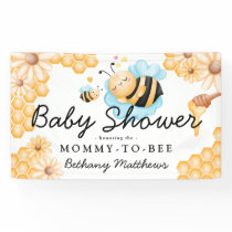 Cute Mommy-to-Bee Summer Baby Shower  Banner