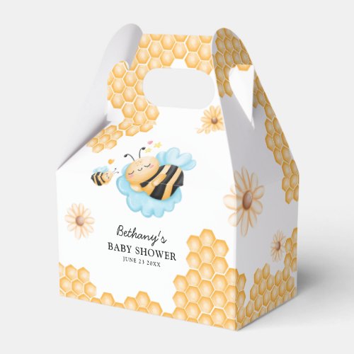 Cute Mommy_to_Bee Summer Baby Shower Favor Boxes