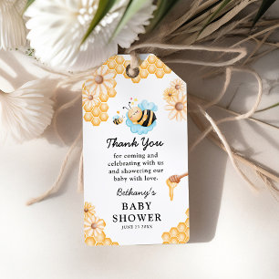 Cute Mommy-to-Bee Summer Baby Shower Gift Tags