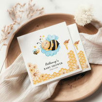 Cute Mommy-to-Bee Summer Baby Shower Napkins