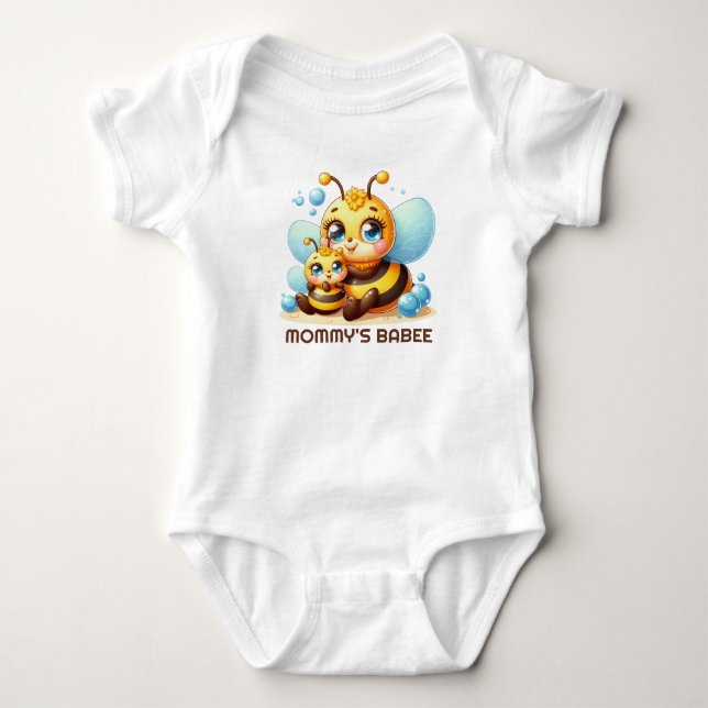 Cute Mommy's Babee customizable  Baby Bodysuit (Front)