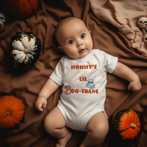 Cute Mommys LiL Boo_Thang Halloween  Baby Bodysuit