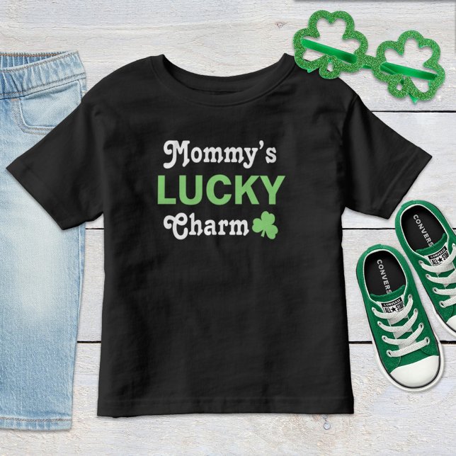 Cute Mommys Lucky Charm Green St Patricks Day Toddler T-shirt (Creator Uploaded)