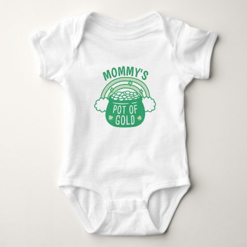 Cute Mommys Pot Of Gold baby bodysuit