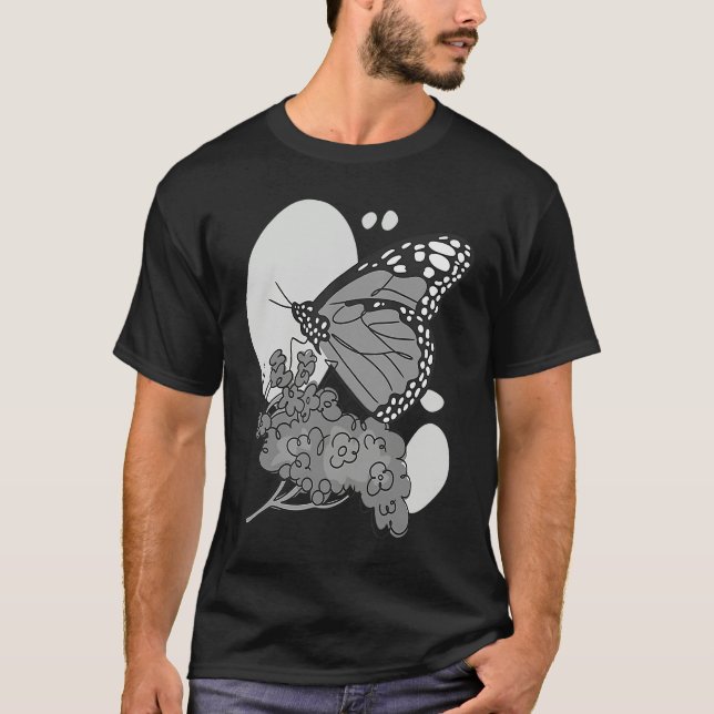 Cute Monarch Butterfly for Women Men Insect T-Shirt (Front)