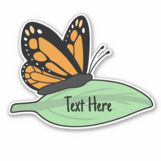 Cute Monarch butterfly label