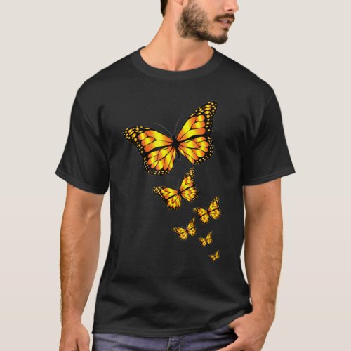 Cute Monarchs Butterflies Milkweed Monarch Butterf T_Shirt