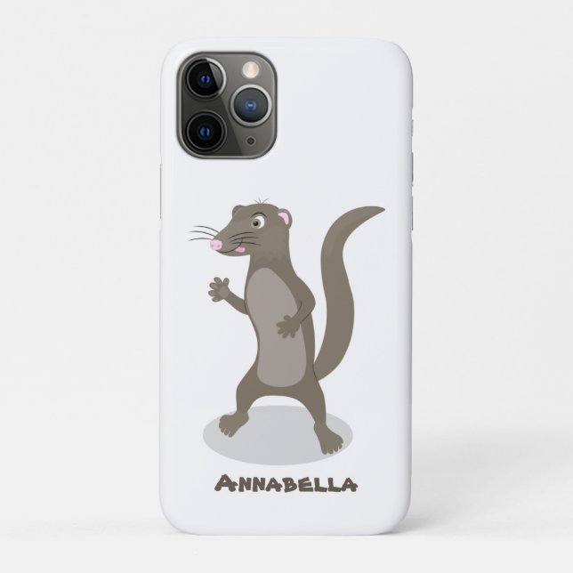 Cute mongoose cartoon illustration Case-Mate iPhone case (Back)