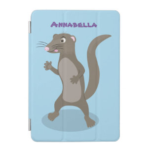Cute mongoose cartoon illustration iPad mini cover