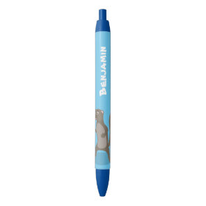 Cute mongoose cartoon illustration pen