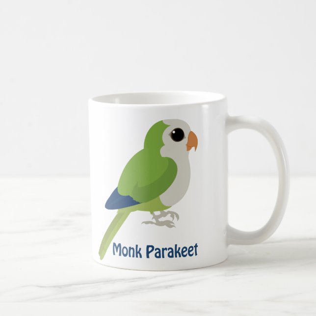 Cute Monk Parakeet Coffee Mug (Right)