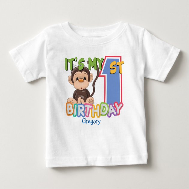 add a kid monkey shirt