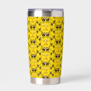 Cute Monkey And Banana Print Insulated Tumbler