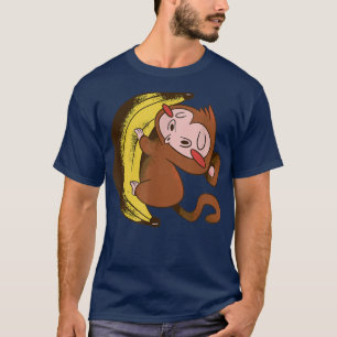 Cute Monkey Banana Lover Vegetarian Food Ape Banan T-Shirt