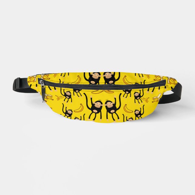 Cute Monkey Birthday  Fanny Pack (Front)