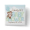 Cute Monkey; Blue & Green Baby Shower