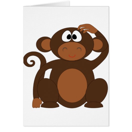 Cute Monkey Cards (Front)