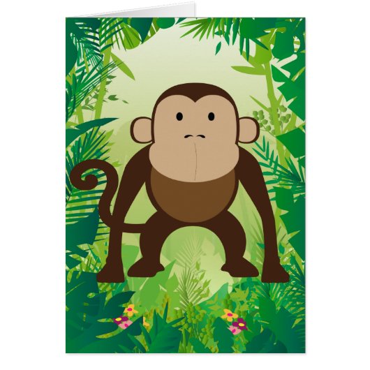 Cute Monkey Cards (Front)