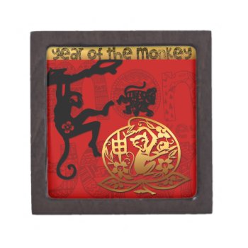 Cute Monkey Chinese Year Zodiac Birthday S Gift B Gift Box by 2016_Year_of_Monkey at Zazzle