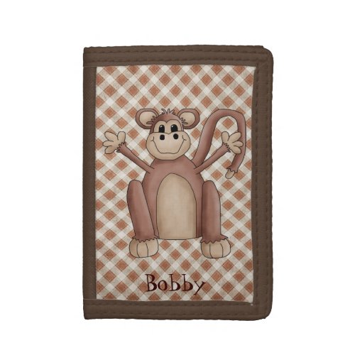 Cute Monkey Custom Wallet