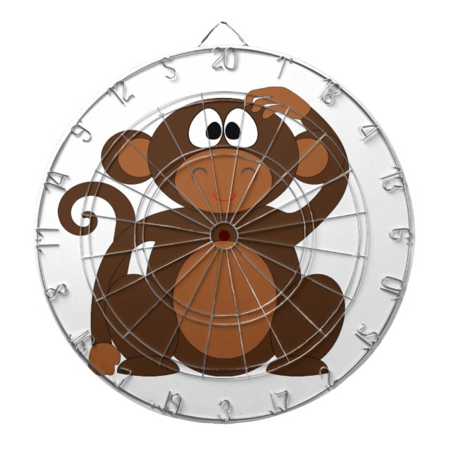 Cute Monkey Dart Board (Front)
