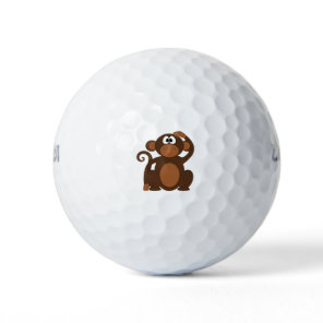 Cute Monkey Golf Balls