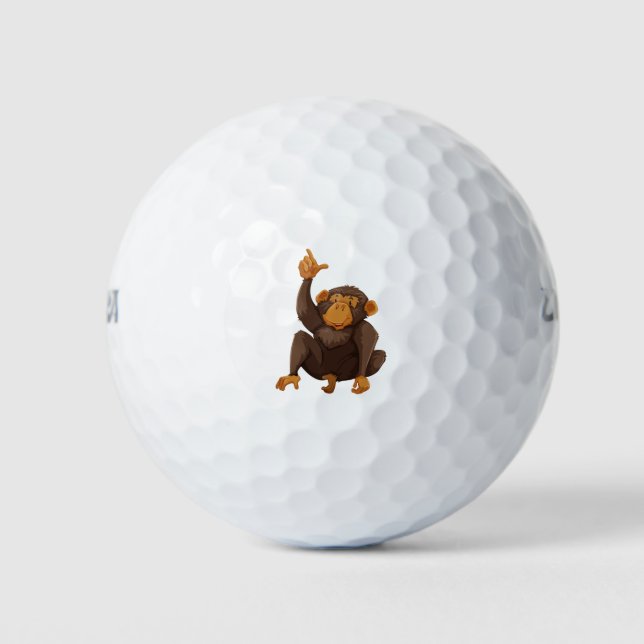 Cute monkey golf balls (Front)
