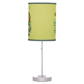 Cute Monkey Jungle Green/Brown Nursery Lamp (Front)