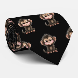 Cute Monkey Kawaii Neck Tie